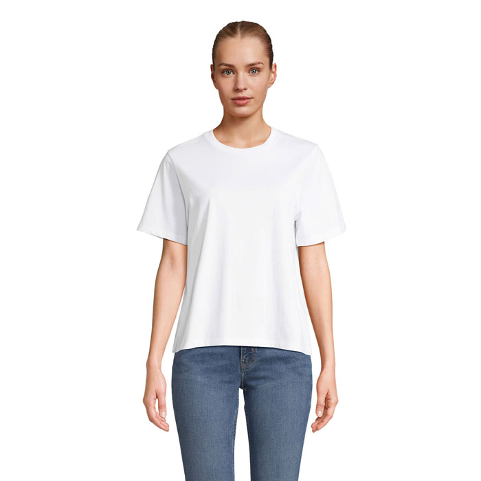 T-shirt femme personnalisable coton bio 150 g/m² Legend Blanc Absolu